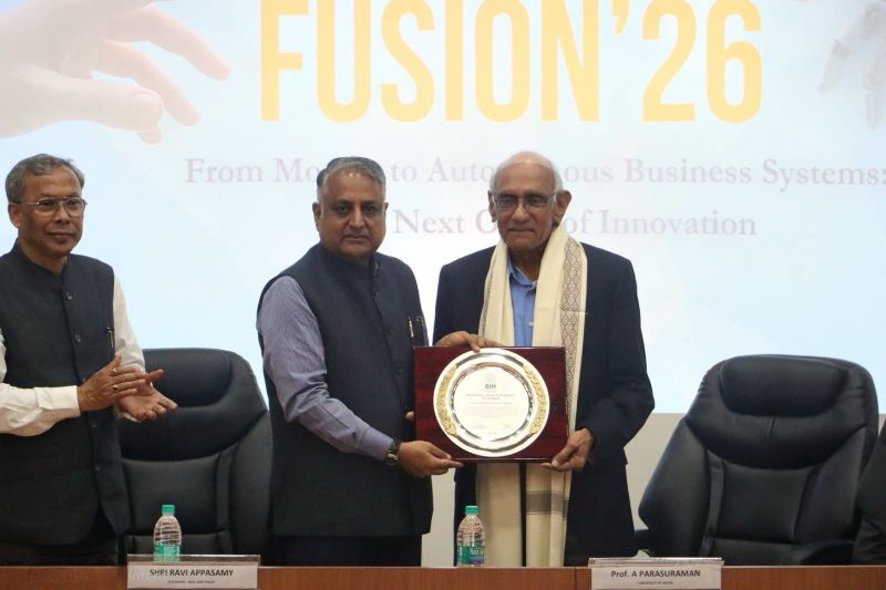 A. "Parsu" Parasuraman Awarded a Lifetime Achievement Award in India by Bharathidasan Institute of Management (BIM)